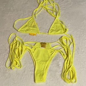 NEW. Women’s Two- Piece Fringe Bikini Swimwear